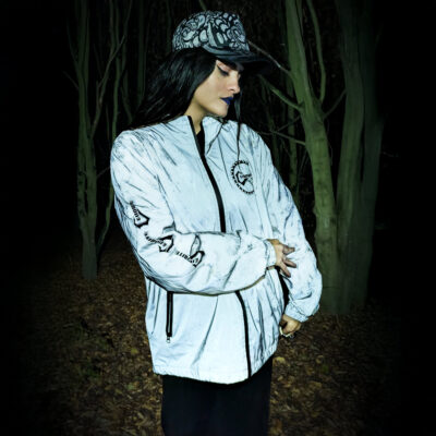 Cenobite Records night reflective Windbreaker